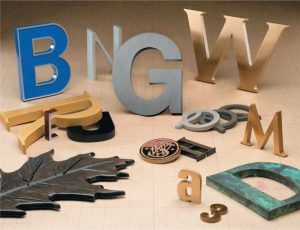 Lettres Architecturales Metal Bronze Aluminium
