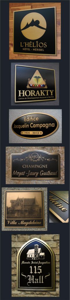 Enseignes métal Créations B.Gauthiez style industriel / Eiffel relief