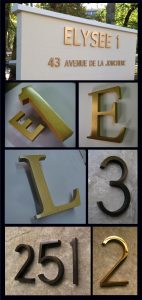 Lettres Bronze Architecturales 1