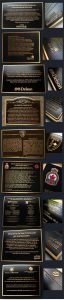 Plaque Commemorative Bronze Et Laiton Prestige
