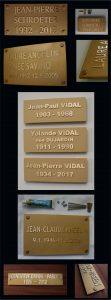 Plaque De Bronze Funeraire Prestige 2