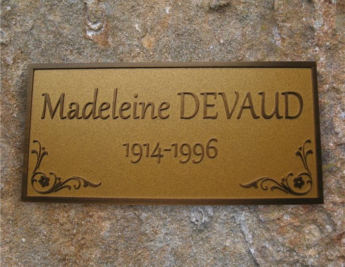 Plaques funéraires en bronze, laiton, aluminium et inox Plaques Prestige