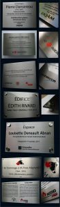 Plaque Hommage Honorifique Reconnaissance Inox Prestige 1